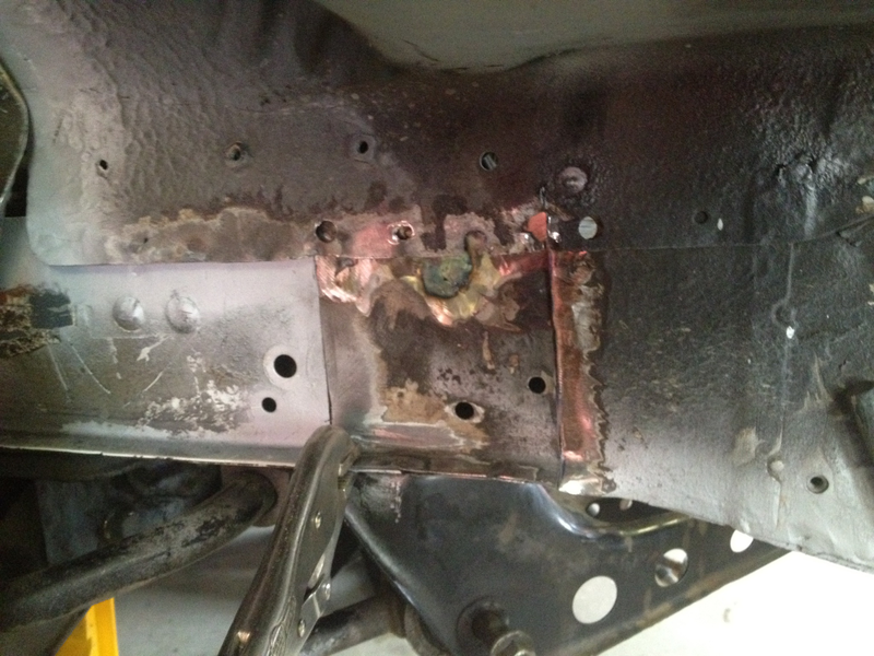 Fender well cap in place.